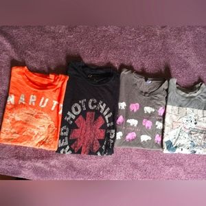 Set of 4 printed shirts